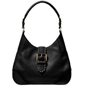Michael Kors Lillian Leather Shoulder Bag, Medium, Black